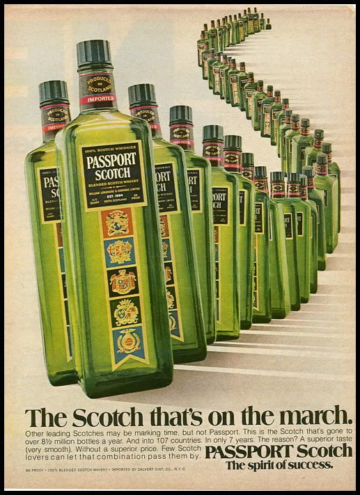1975 vintage ad for passport scotch whiskey